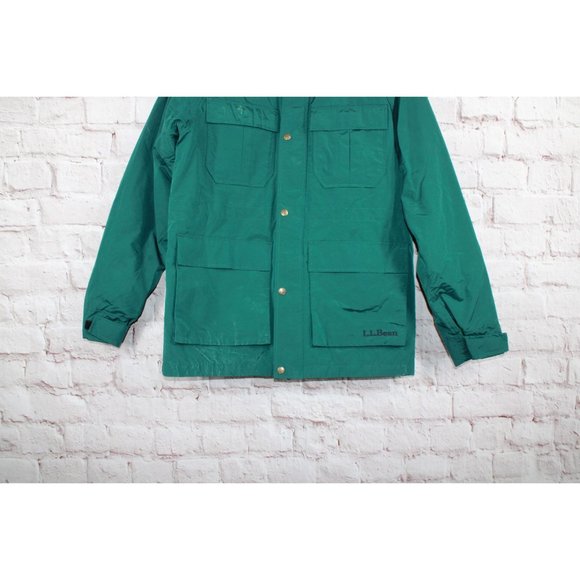 LL Bean '82 Green Nylon Wool Lined Original Baxter State Hooded Parka S - Picture 2 of 9